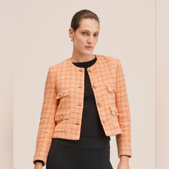 🔥Last 2🔥MANGO Short tweed blazer - Picture 7 of 7